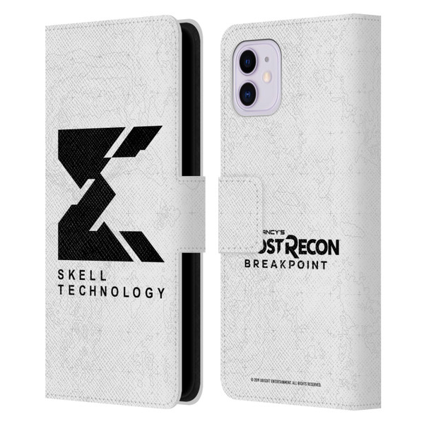 Tom Clancy's Ghost Recon Breakpoint Graphics Skell Technology Logo Leather Book Wallet Case Cover For Apple iPhone 11