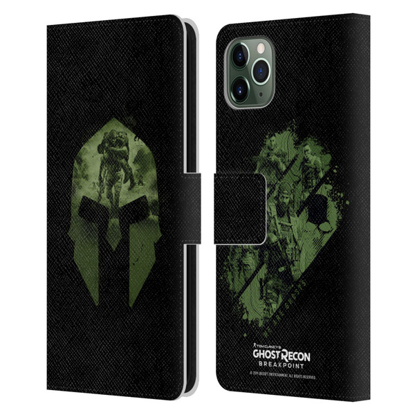 Tom Clancy's Ghost Recon Breakpoint Graphics Nomad Logo Leather Book Wallet Case Cover For Apple iPhone 11 Pro Max