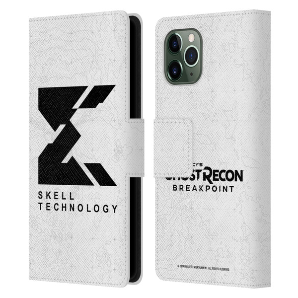 Tom Clancy's Ghost Recon Breakpoint Graphics Skell Technology Logo Leather Book Wallet Case Cover For Apple iPhone 11 Pro
