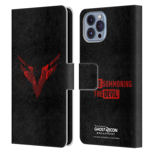 Tom Clancy's Ghost Recon Breakpoint Graphics Wolves Logo Leather Book Wallet Case Cover For Apple iPhone 14