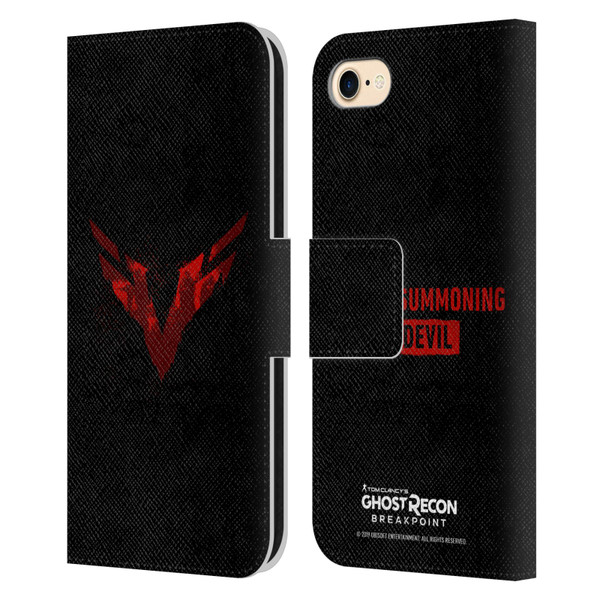Tom Clancy's Ghost Recon Breakpoint Graphics Wolves Logo Leather Book Wallet Case Cover For Apple iPhone 7 / 8 / SE 2020 & 2022
