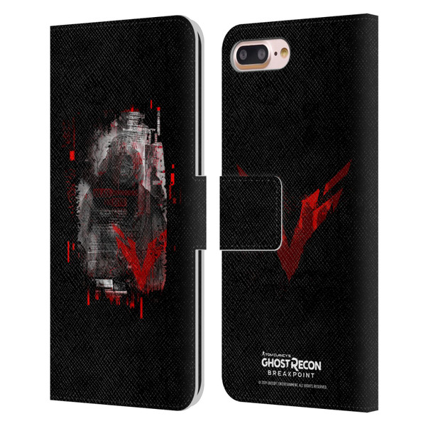 Tom Clancy's Ghost Recon Breakpoint Graphics Wolves Leather Book Wallet Case Cover For Apple iPhone 7 Plus / iPhone 8 Plus
