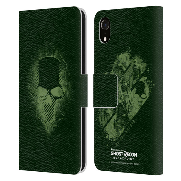 Tom Clancy's Ghost Recon Breakpoint Graphics Ghosts Logo Leather Book Wallet Case Cover For Apple iPhone XR