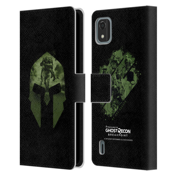 Tom Clancy's Ghost Recon Breakpoint Graphics Nomad Logo Leather Book Wallet Case Cover For Nokia C2 2nd Edition