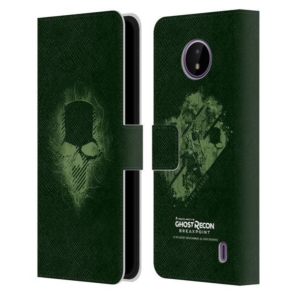 Tom Clancy's Ghost Recon Breakpoint Graphics Ghosts Logo Leather Book Wallet Case Cover For Nokia C10 / C20