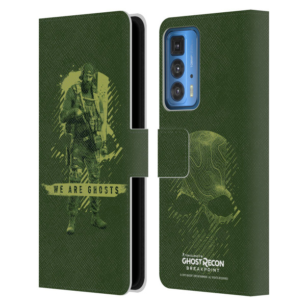 Tom Clancy's Ghost Recon Breakpoint Graphics We Are Ghosts Leather Book Wallet Case Cover For Motorola Edge 20 Pro