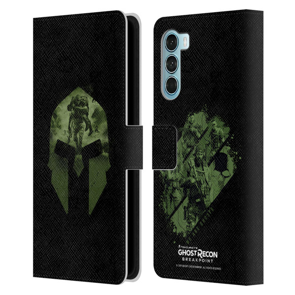 Tom Clancy's Ghost Recon Breakpoint Graphics Nomad Logo Leather Book Wallet Case Cover For Motorola Edge S30 / Moto G200 5G