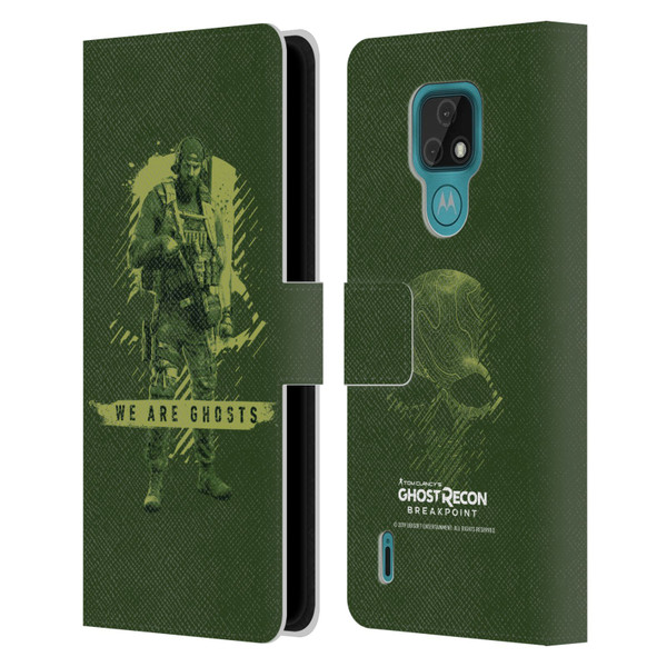 Tom Clancy's Ghost Recon Breakpoint Graphics We Are Ghosts Leather Book Wallet Case Cover For Motorola Moto E7