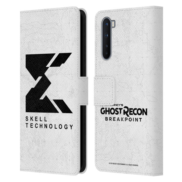 Tom Clancy's Ghost Recon Breakpoint Graphics Skell Technology Logo Leather Book Wallet Case Cover For OnePlus Nord 5G