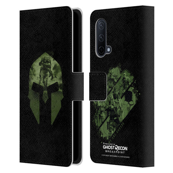 Tom Clancy's Ghost Recon Breakpoint Graphics Nomad Logo Leather Book Wallet Case Cover For OnePlus Nord CE 5G