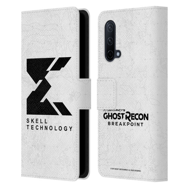 Tom Clancy's Ghost Recon Breakpoint Graphics Skell Technology Logo Leather Book Wallet Case Cover For OnePlus Nord CE 5G