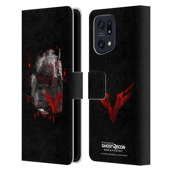 Tom Clancy's Ghost Recon Breakpoint Graphics Wolves Leather Book Wallet Case Cover For OPPO Find X5