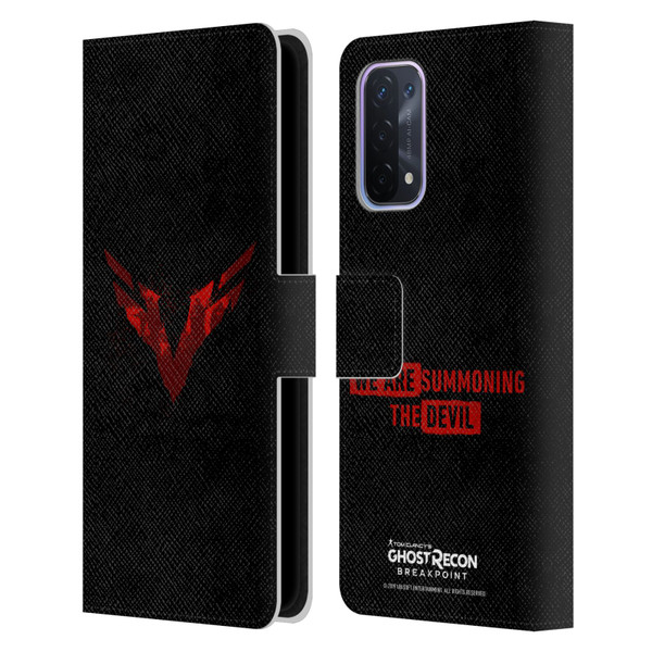 Tom Clancy's Ghost Recon Breakpoint Graphics Wolves Logo Leather Book Wallet Case Cover For OPPO A54 5G