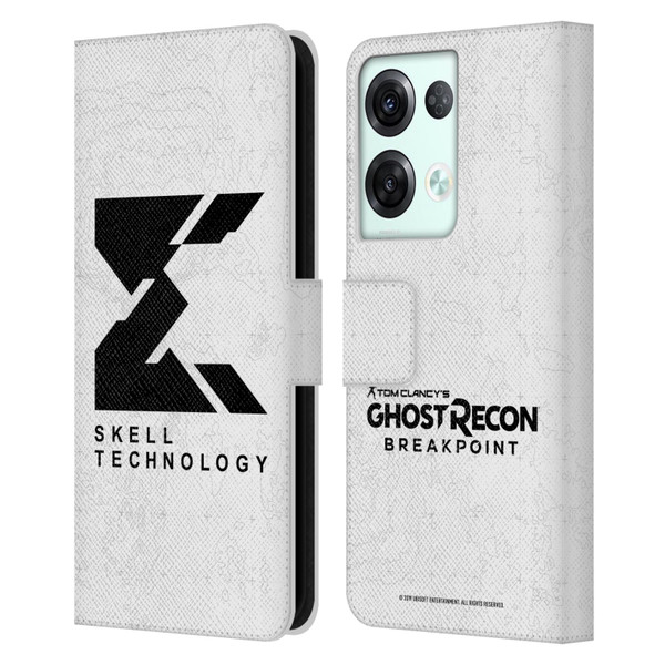 Tom Clancy's Ghost Recon Breakpoint Graphics Skell Technology Logo Leather Book Wallet Case Cover For OPPO Reno8 Pro