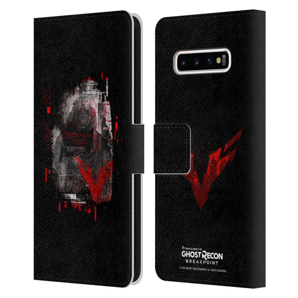 Tom Clancy's Ghost Recon Breakpoint Graphics Wolves Leather Book Wallet Case Cover For Samsung Galaxy S10+ / S10 Plus