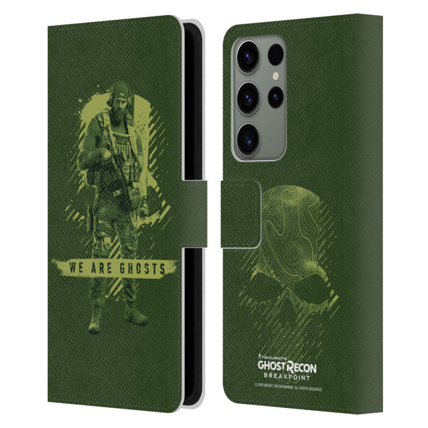Tom Clancy's Ghost Recon Breakpoint Graphics We Are Ghosts Leather Book Wallet Case Cover For Samsung Galaxy S23 Ultra 5G