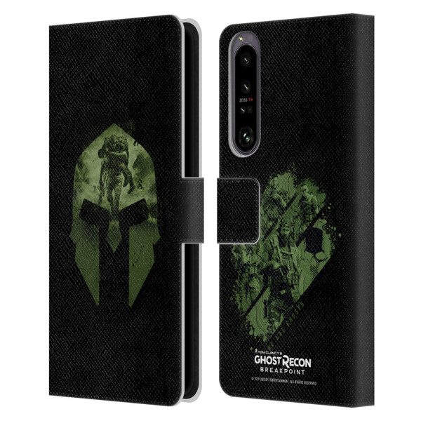 Tom Clancy's Ghost Recon Breakpoint Graphics Nomad Logo Leather Book Wallet Case Cover For Sony Xperia 1 IV