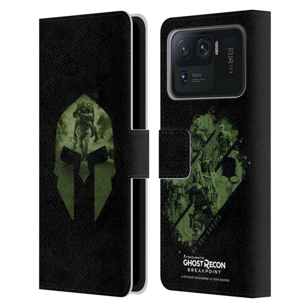 Tom Clancy's Ghost Recon Breakpoint Graphics Nomad Logo Leather Book Wallet Case Cover For Xiaomi Mi 11 Ultra