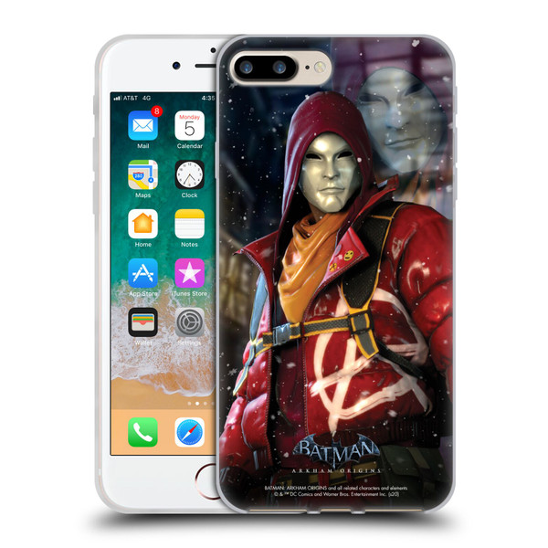 Batman Arkham Origins Characters Anarky Soft Gel Case for Apple iPhone 7 Plus / iPhone 8 Plus