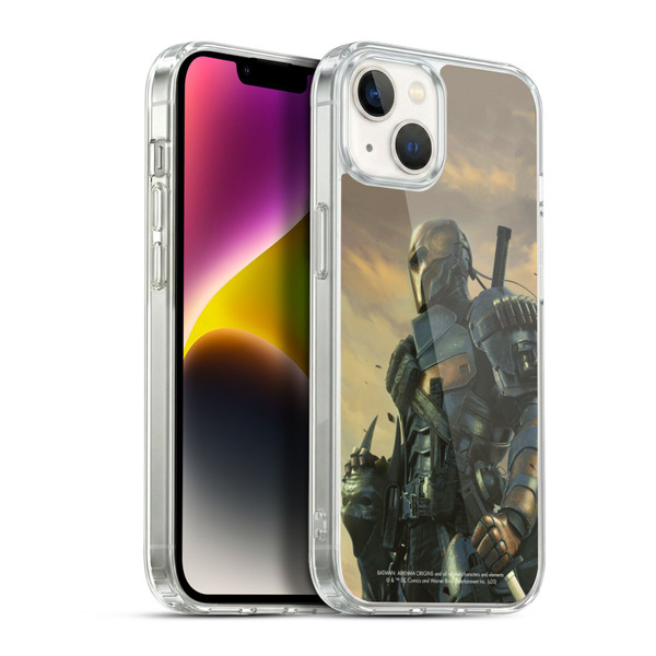 Batman Arkham Origins Key Art Deathstroke 2 Soft Gel Case for Apple iPhone 14 Plus & MagSafe