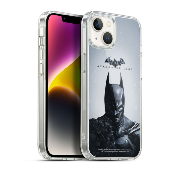 Batman Arkham Origins Key Art Poster Soft Gel Case for Apple iPhone 14 Plus & MagSafe