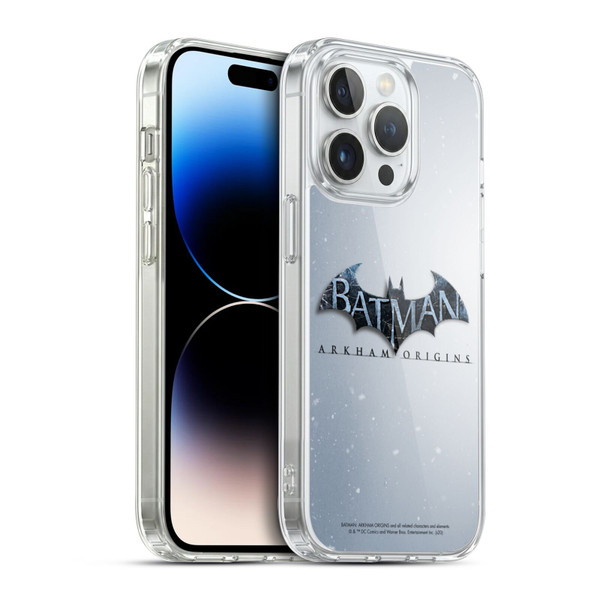 Batman Arkham Origins Key Art Logo Soft Gel Case for Apple iPhone 14 Pro & MagSafe