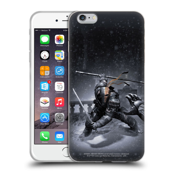 Batman Arkham Origins Key Art Deathstroke Soft Gel Case for Apple iPhone 6 Plus / iPhone 6s Plus