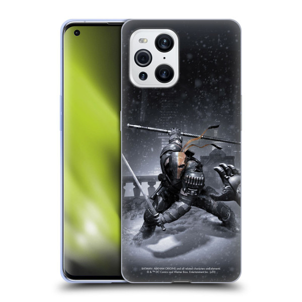 Batman Arkham Origins Key Art Deathstroke Soft Gel Case for OPPO Find X3 / Pro