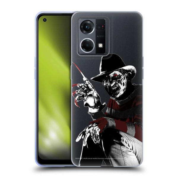 Freddy VS. Jason Graphics Freddy Soft Gel Case for OPPO Reno8 4G