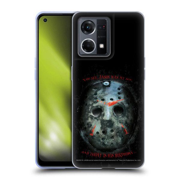 Freddy VS. Jason Graphics Jason's Birthday Soft Gel Case for OPPO Reno8 4G