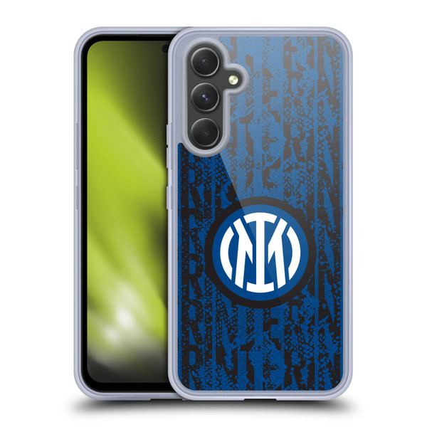 Fc Internazionale Milano Patterns Snake Wordmark Soft Gel Case for Samsung Galaxy A54 5G