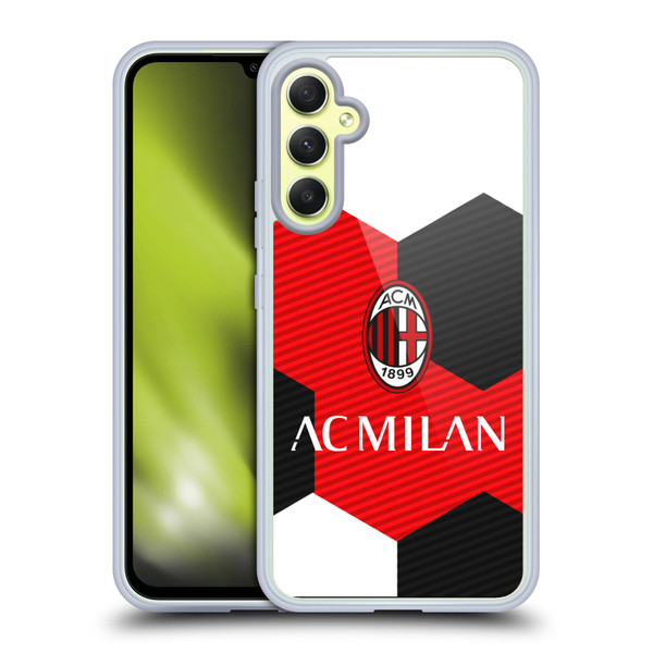 AC Milan Crest Ball Soft Gel Case for Samsung Galaxy A34 5G