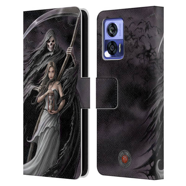 Anne Stokes Gothic Summon the Reaper Leather Book Wallet Case Cover For Motorola Edge 30 Neo 5G