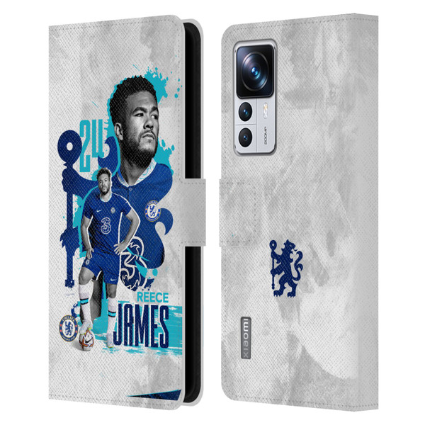 Chelsea Football Club 2022/23 First Team Reece James Leather Book Wallet Case Cover For Xiaomi 12T Pro