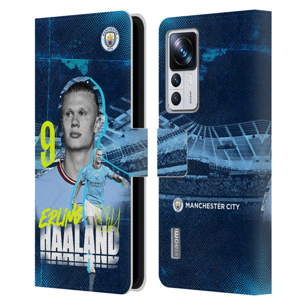 Manchester City Man City FC 2022/23 First Team Erling Haaland Leather Book Wallet Case Cover For Xiaomi 12T Pro