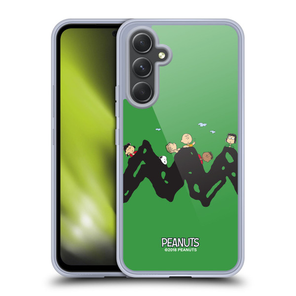 Peanuts Characters Group Soft Gel Case for Samsung Galaxy A54 5G