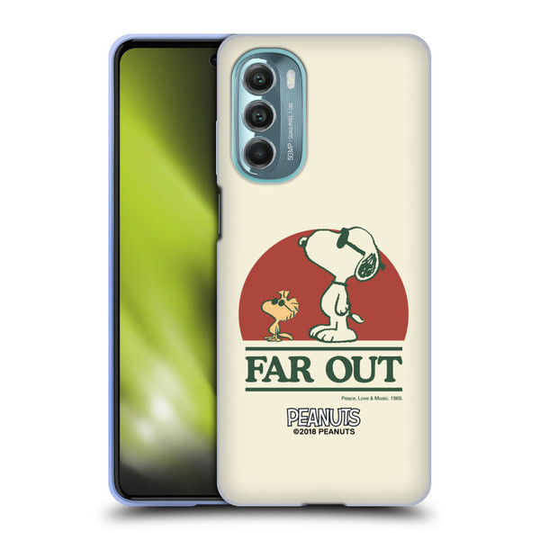 Peanuts Woodstock 50th Snoopy Woodstock Far Out Soft Gel Case for Motorola Moto G Stylus 5G (2022)