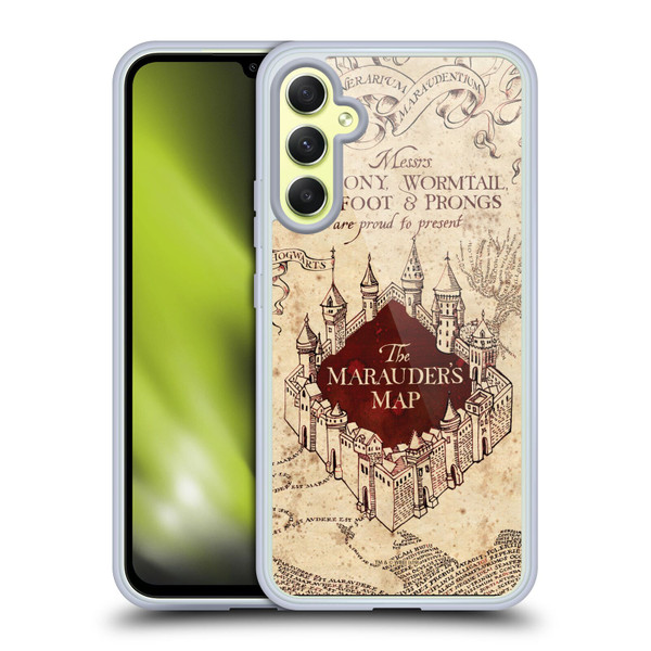 Harry Potter Prisoner Of Azkaban II The Marauder's Map Soft Gel Case for Samsung Galaxy A34 5G