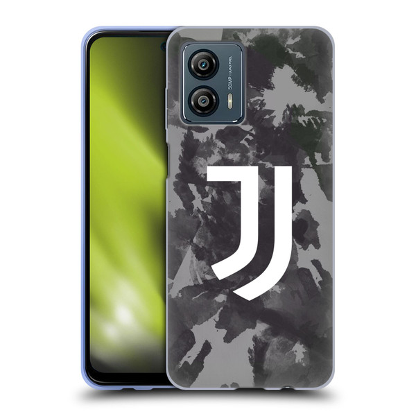 Juventus Football Club Art Monochrome Splatter Soft Gel Case for Motorola Moto G53 5G