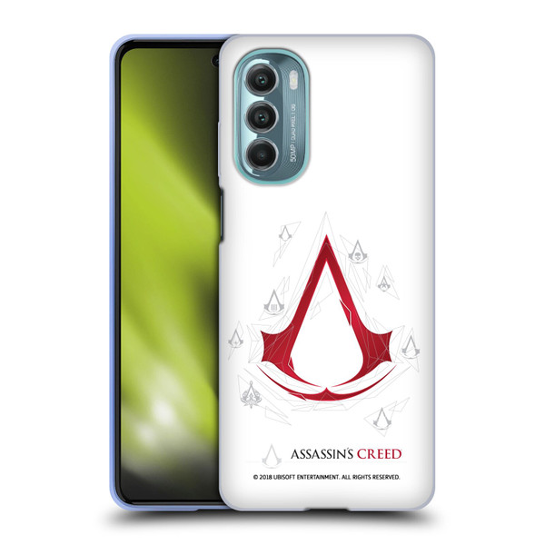 Assassin's Creed Legacy Logo Geometric White Soft Gel Case for Motorola Moto G Stylus 5G (2022)