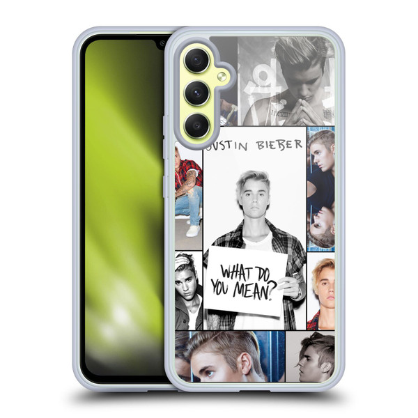 Justin Bieber Purpose Grid Poster Soft Gel Case for Samsung Galaxy A34 5G
