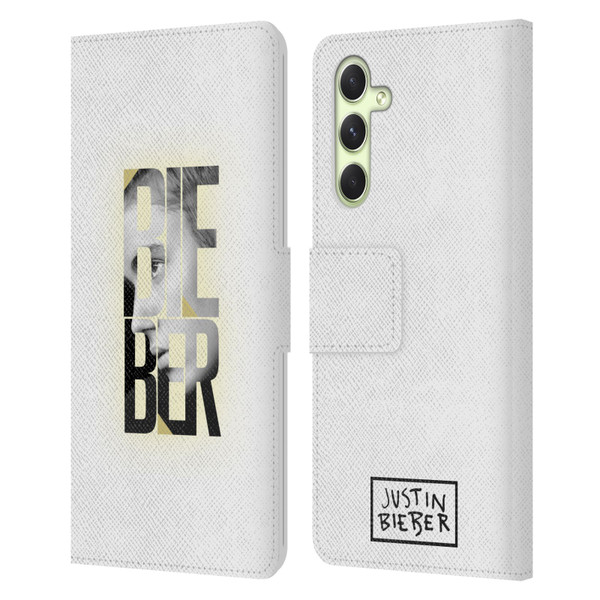 Justin Bieber Purpose B&w Mirror Calendar Text Leather Book Wallet Case Cover For Samsung Galaxy A54 5G
