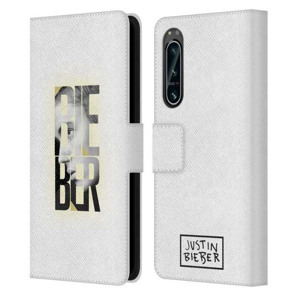 Justin Bieber Purpose B&w Mirror Calendar Text Leather Book Wallet Case Cover For Sony Xperia 5 IV