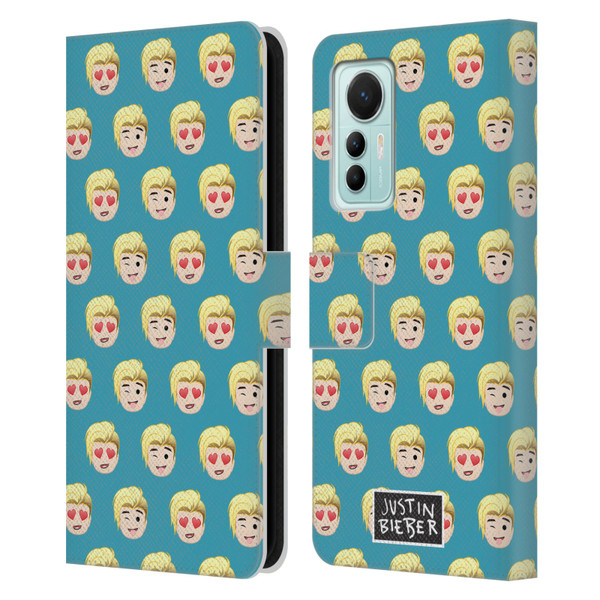 Justin Bieber Justmojis Patterns Leather Book Wallet Case Cover For Xiaomi 12 Lite