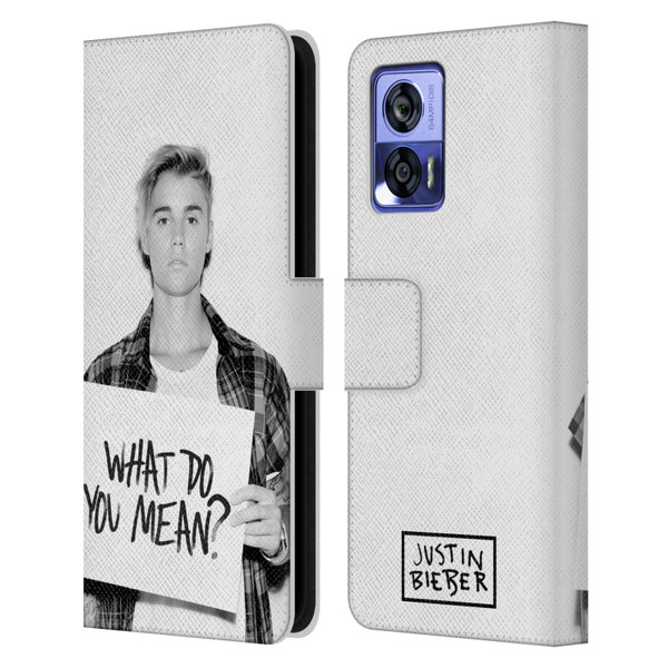 Justin Bieber Purpose What Do You Mean Photo Leather Book Wallet Case Cover For Motorola Edge 30 Neo 5G