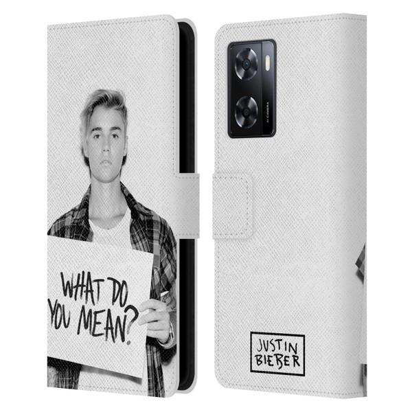 Justin Bieber Purpose What Do You Mean Photo Leather Book Wallet Case Cover For OPPO A57s