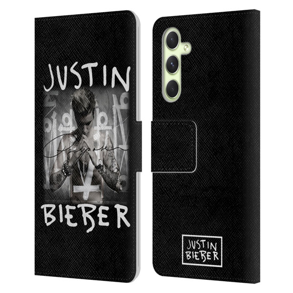 Justin Bieber Purpose Album Cover Leather Book Wallet Case Cover For Samsung Galaxy A54 5G