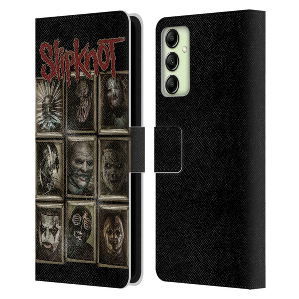 Slipknot Key Art Covered Faces Leather Book Wallet Case Cover For Samsung Galaxy A14 5G