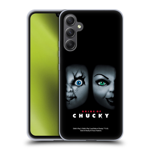 Bride of Chucky Key Art Poster Soft Gel Case for Samsung Galaxy A34 5G