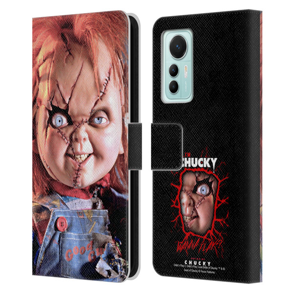 Bride of Chucky Key Art Doll Leather Book Wallet Case Cover For Xiaomi 12 Lite